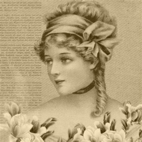 Vintage Victorian Lady Collage Art Free Stock Photo Public Domain