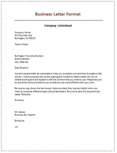 7 Official Correspondence Letter Examples Pdf Examples
