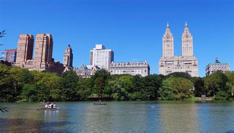 New York City Manhattan Central Park Panorama Stock Photo Image Of