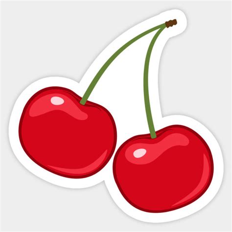 Red Cherries Stickers By Mhea Pegatinas Bonitas Pegatinas