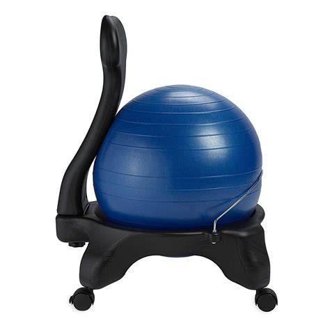 gaiam classic gym yoga exercise fitness balance ball office desk chair blue ebay