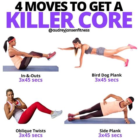 15 Minute Ab Workout With 4 Effective Exercises In 2020 15 Minute Ab Workout