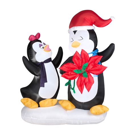 gemmy 6 ft x 4 92 ft lighted penguin christmas inflatable at