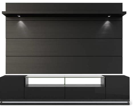 Vanderbilt Tv Stand And Cabrini Floating Wall Tv Panel Contemporary
