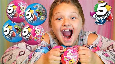 Zuru 5 Surprise Toy Review With Fun And Crazy Kids Youtube