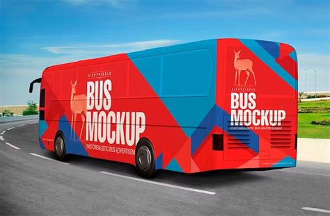 Premium Psd Outdoor Advertising Bus Mockup