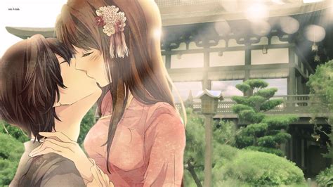 Anime Kissing Photos Wallpapers Wallpaper Cave