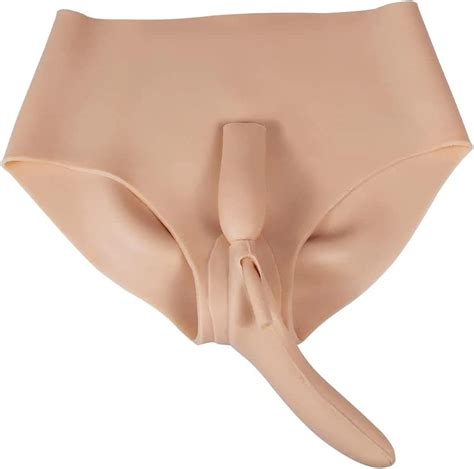 WHG Fake Vagina Pants With Catheter Realistic Silicone Vagina Underwear
