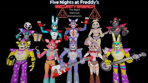 Sfm Fnaf Sb The Reject Glamrock Animatronics By Mauricio2006 On Deviantart