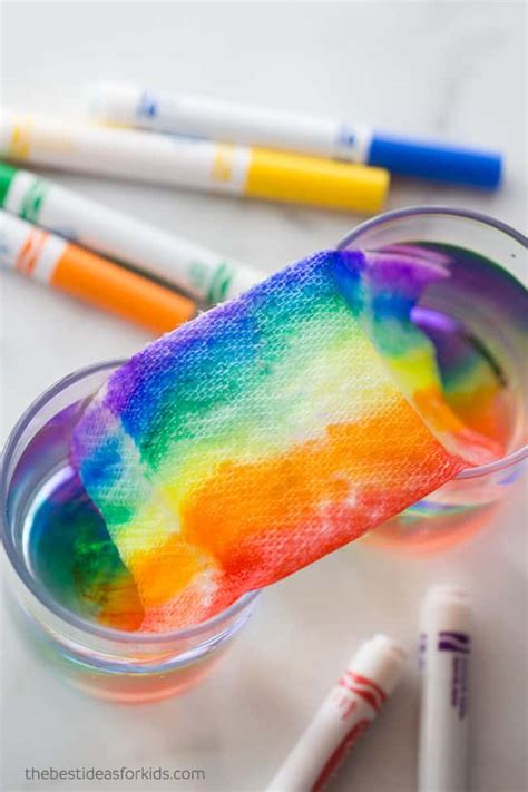 Grow A Rainbow Experiment For Kids Keep Toddlers Busy