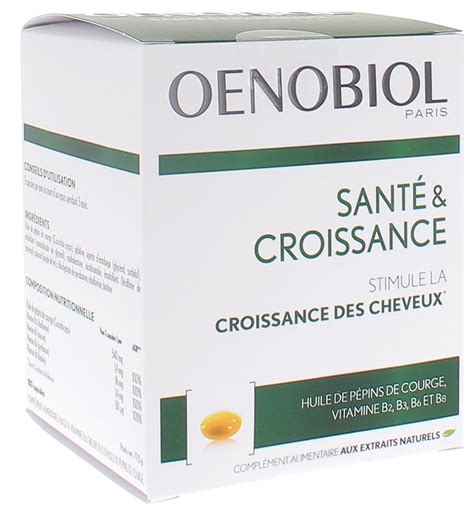 Santé Et Croissance Des Cheveux Oenobiol Boîte 3 Mois