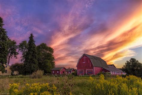 Red Barn Sunset 2 Photograph By Mark Papke Pixels
