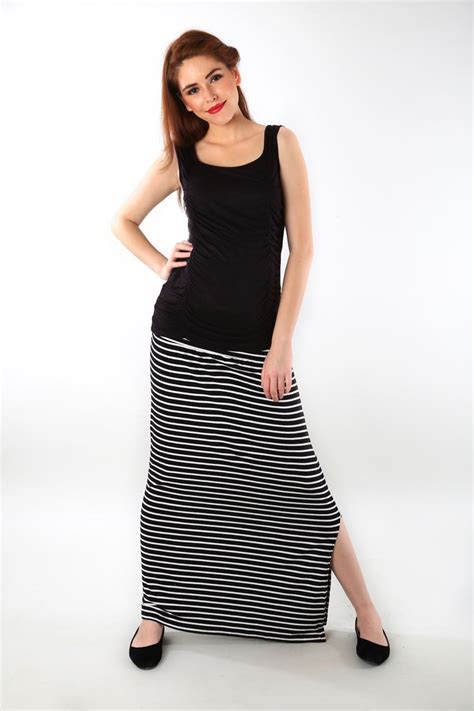 Buy Striped A Line Maternity Skirt At Lowest Price Stama