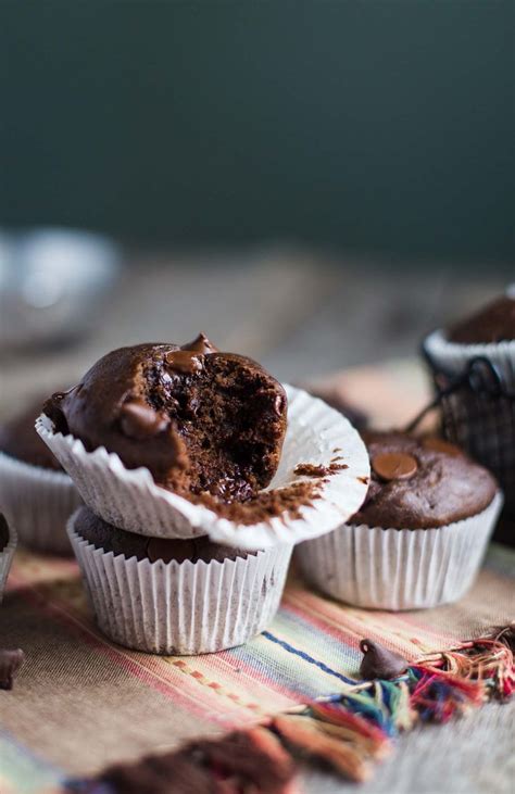Double Chocolate VEGAN Muffins This Recipe Is SO Delicious And Easy To