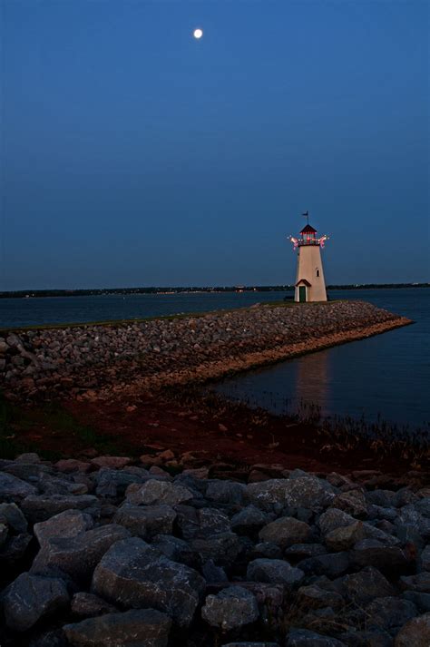 Dawn At The Lake Hefner Lighthouse Near Oklahoma City Flickr