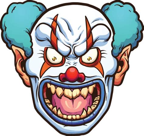Cartoon Of Scary Halloween Clowns Stock Photos Pictures And Royalty Free