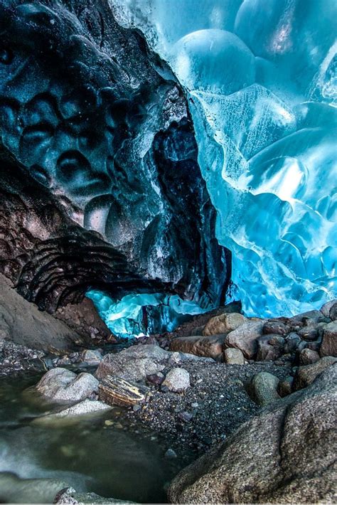 The Surreality Of The Underbelly The Mendenhall Cave Inside A Glacier