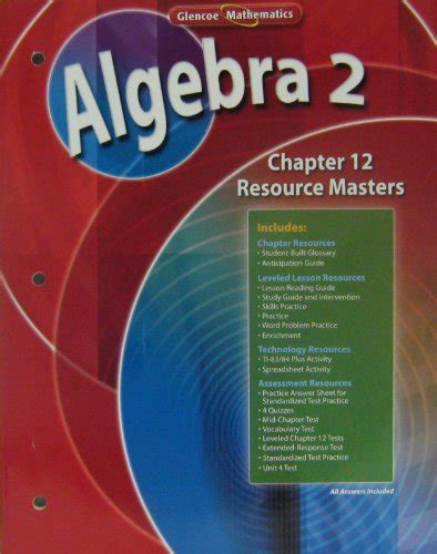 Algebra 2 Chapter 12 Resource Masters Glencoe Mathematics