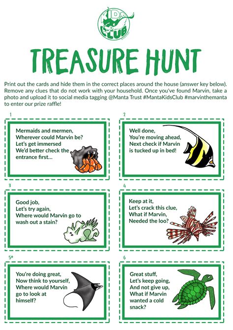 Kids Club Week 3 Marvin The Manta Treasure Hunt — Manta Trust
