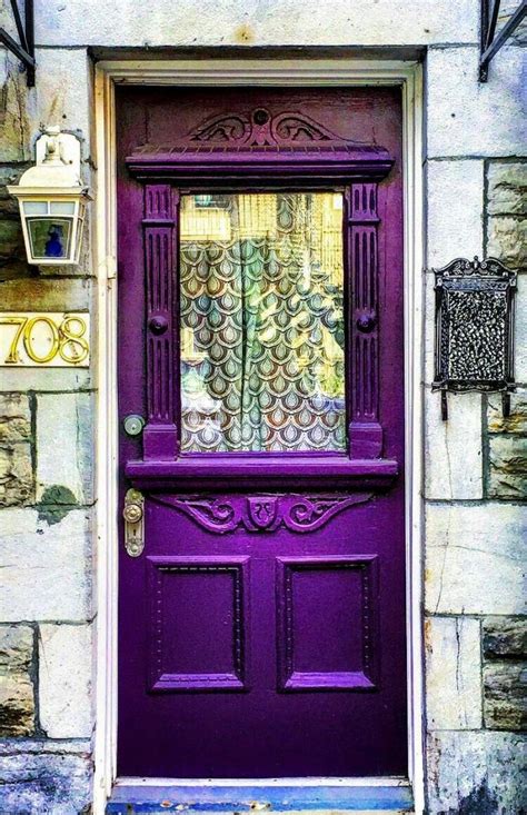 Pin By Ayla M On Doorsandwindows Purple Door Gorgeous Doors Purple