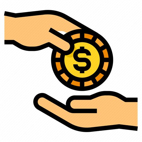 Coin, earning, hands, money, profit icon - Download on Iconfinder png image