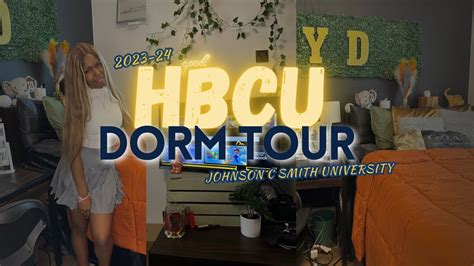 College Dorm Room Tour Hbcu Edition Jcsu 💛💙 Youtube