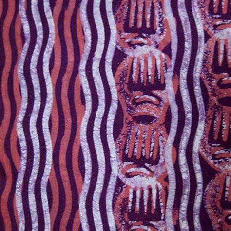Authentic African Hand Dyed Batik Fabric From Africa Ananse Village