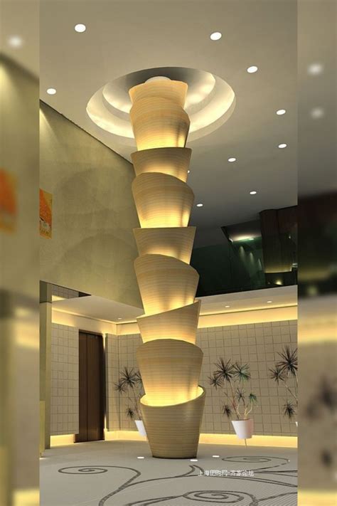 Light Decoration For Restaurants Column Design Columns Decor Pillar