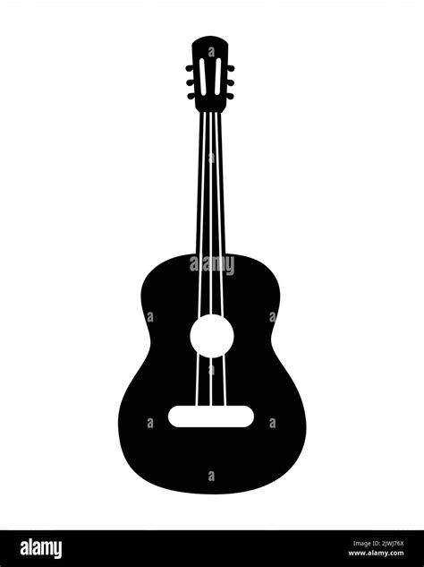 Classical Guitar Icon Acoustic Guitar Silhouette Stringed Musical