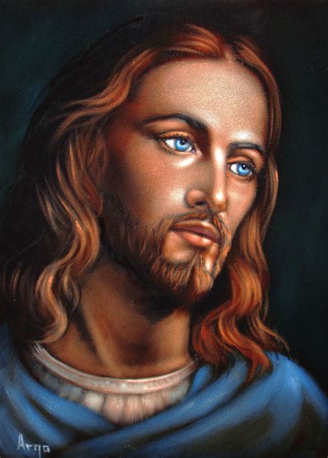 Jesus Christ Portrait Original Oil Painting On Black Velvet By Alfred