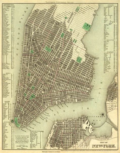 new york city map old map of new york city print nyc old etsy map of new york new york city