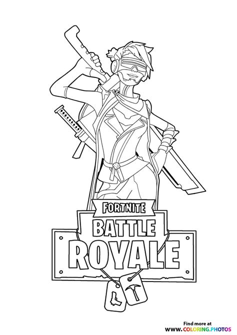 Fortnite Logo Coloring Pages