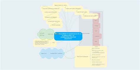 Elementos Esenciales De La PlaneaciÓn Y La Admini Mindmeister Mapa