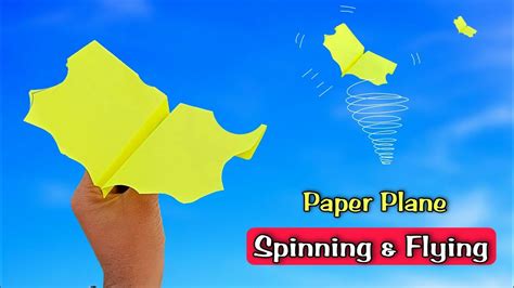 New Spinning And Flying Plane Paper Flying Airplane Paper Spinning