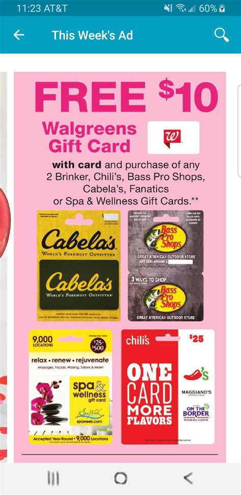 Buy gift cards online and view local walgreens inventory. Can somebody explain this sale? Is the customer supposed to bring up a Walgreens gift card as ...