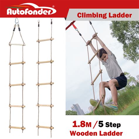 Xmas T √ Kid Outdoor Climbing Rope Ladder Toy Ninja Warrior Obstacle