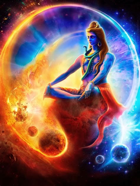 Hindu God Shiva Digital Art