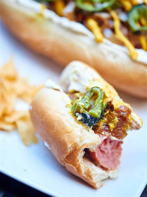 Seattle Hot Dog Recipe W Bacon Cream Cheese And Chips