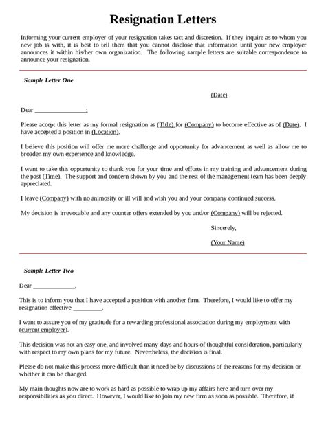Composing a formal letter is not everyone's forte, so it's only natural for some people to still. 2020 Two Weeks Notice - Fillable, Printable PDF & Forms | Handypdf