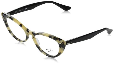 buy ray ban women s rx4314v nina cat eye prescription eyeglass frames beige havana demo lens