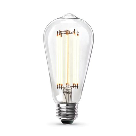 Feit Electric 60 Watt Equivalent St19 Dimmable Led Clear Glass Vintage