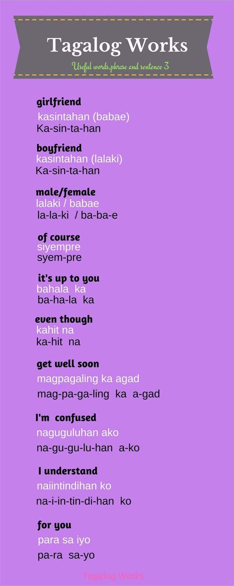 Pin By Queen On Learning Tagalog Tagalog Words Tagalog Foreign