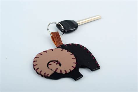 Buy Unusual Handmade Leather Keychain Best Keychain Cool Keyrings T