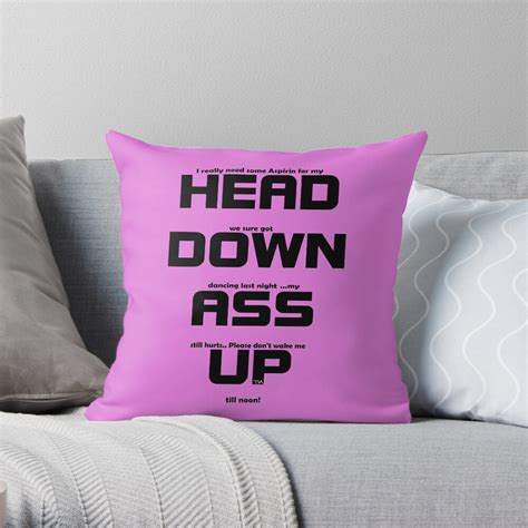 Head Down Ass Up Throw Pillow For Sale By Tiaknight Redbubble