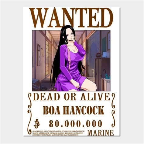 Boa Hancock One Piece Fashion Wanted By Teedream One Piece Boa Manga Pages