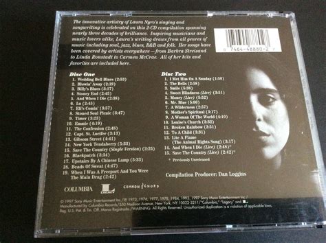 The Best Of Laura Nyro Stoned Soul Picnic 2 Discs 1997 Sony Music