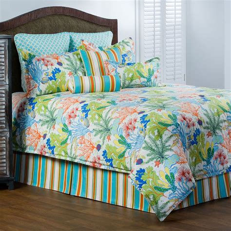 See more ideas about coastal bedding, nautical bedding shop coastal nautical bedding that transports you to the shore! Island Breeze Coastal Beach Ocean Coral Tropical Bedding ...
