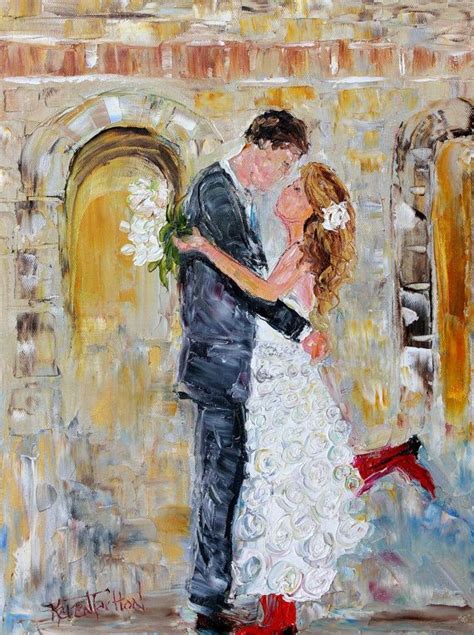 Custom Original Oil Painting Romance Couple In Love Palette Etsy