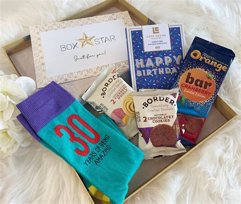 30th Birthday T For Him Letterbox Hamper With Chocolate Etsy