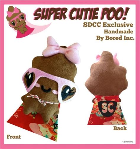 Bored Inc Super Cutie Poo Poo Plush Teddy Bear Kawaii Super Mini